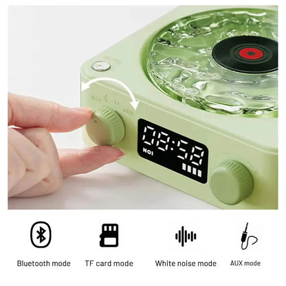 Chic Mini Retro White Noise Bluetooth Speaker for Stylish Relaxation