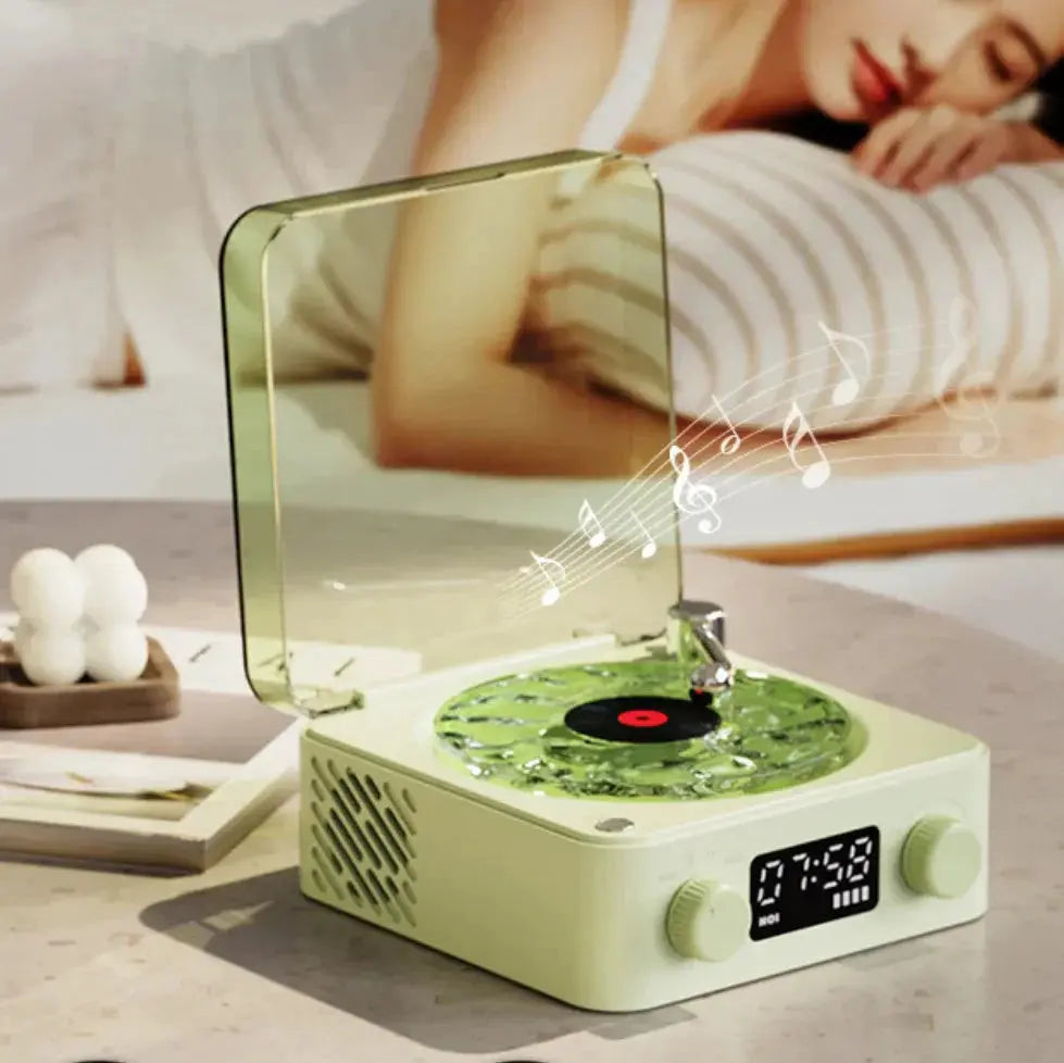 Chic Mini Retro White Noise Bluetooth Speaker for Stylish Relaxation