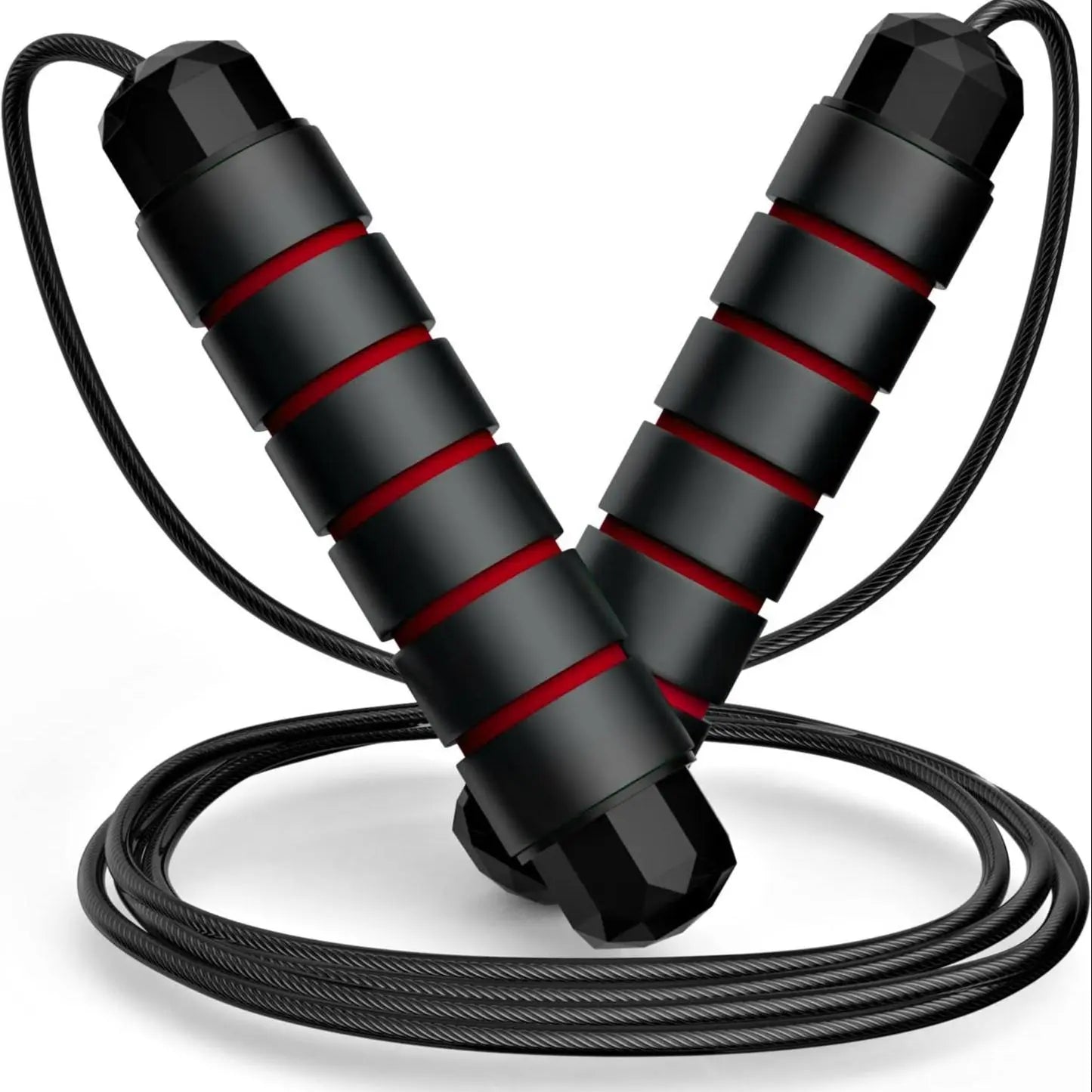 Portable Skipping Rope for Home and Gym Workouts with Foam Non-Slip Handle