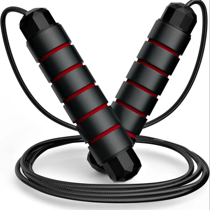 Portable Skipping Rope for Home and Gym Workouts with Foam Non-Slip Handle