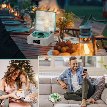 Chic Mini Retro White Noise Bluetooth Speaker for Stylish Relaxation