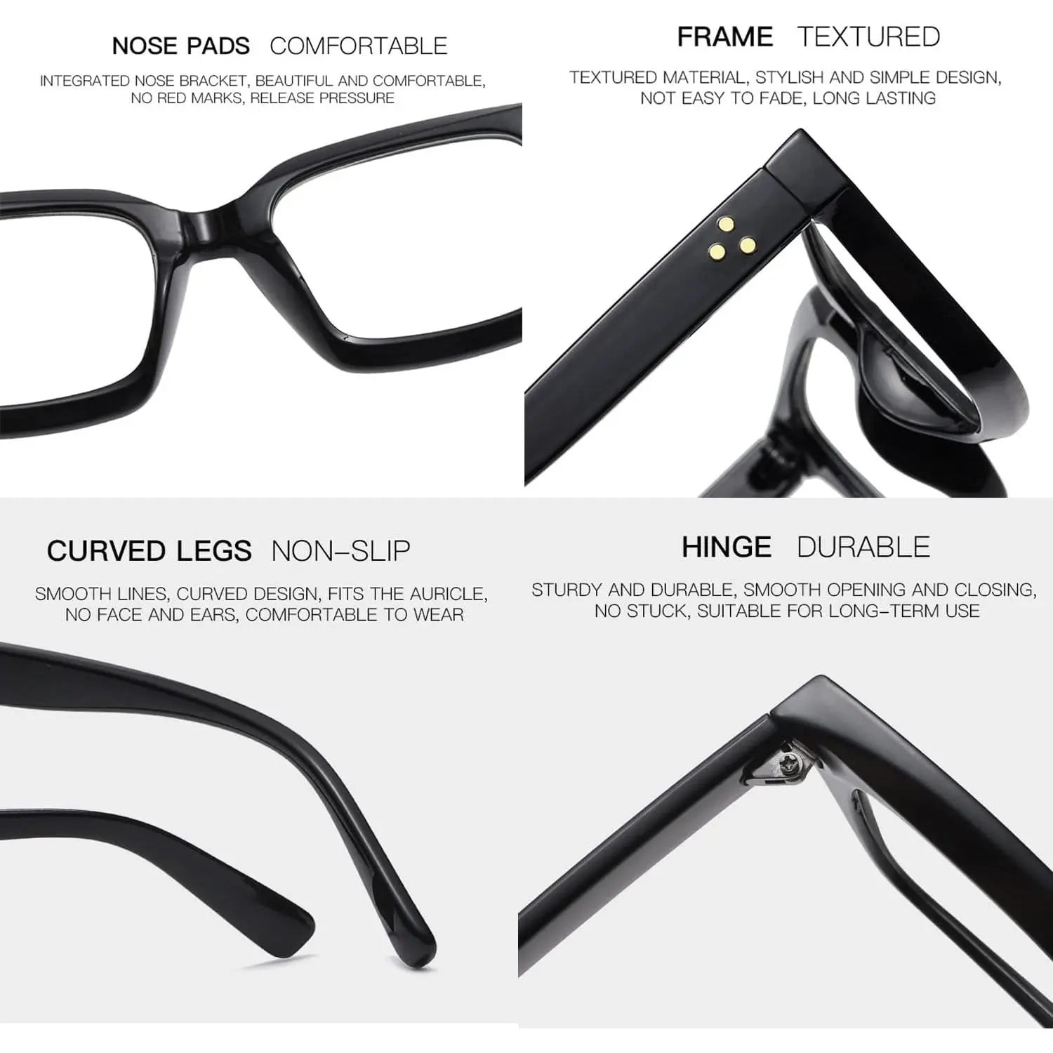 Stylish Lightweight Blue Light Blocking Glasses for Everyday Use - Unisex Thin Frame