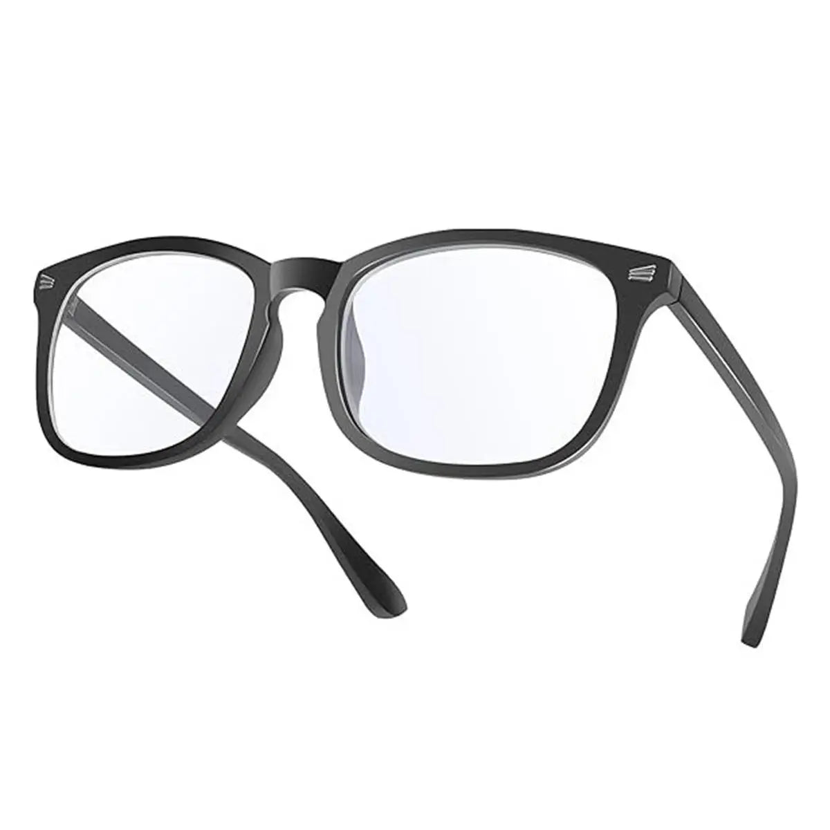 Stylish 2-Pack Blue Light Blocking Glasses for Men & Women - Large Square Frame Eyewear for Gaming & Everyday Use