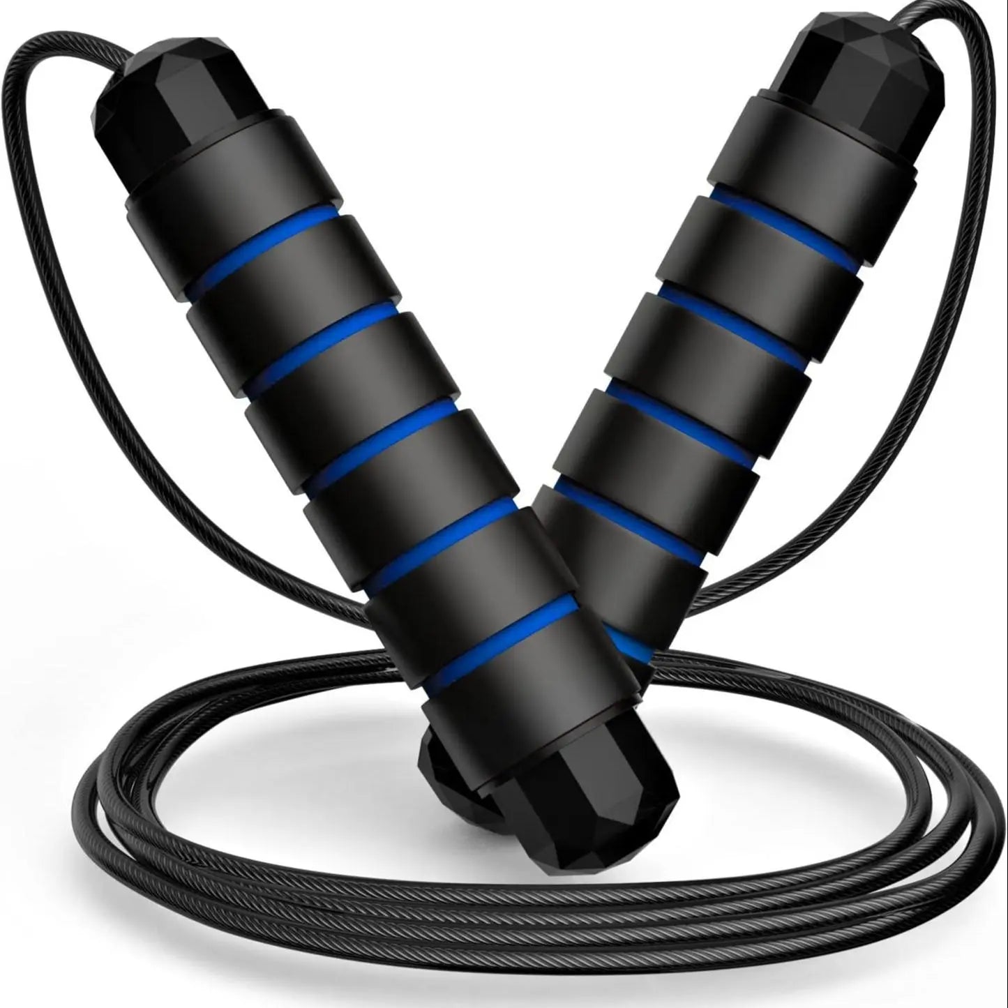 Portable Skipping Rope for Home and Gym Workouts with Foam Non-Slip Handle