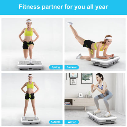 ROTAI Vibration Plate Fitness Platform - 300 lb Capacity, 99 Adjustable Speeds for Effective Home Workouts