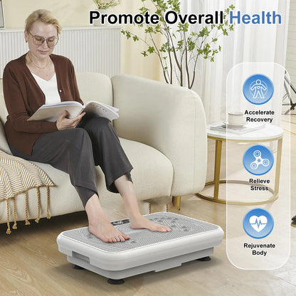 ROTAI Vibration Plate Fitness Platform - 300 lb Capacity, 99 Adjustable Speeds for Effective Home Workouts