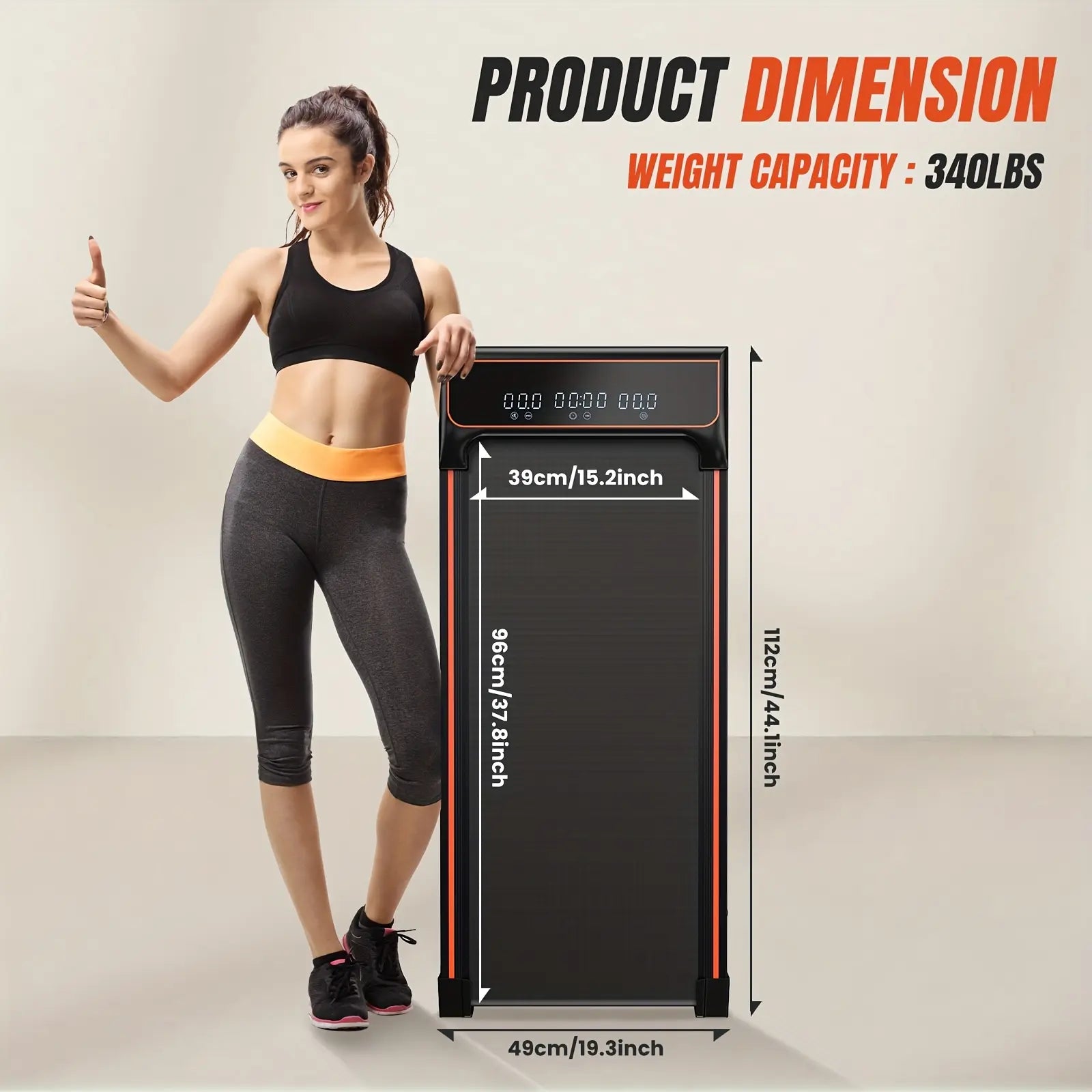 Walking Pad Treadmill – Compact & Portable Walking Pad, Quiet Operation, Adjustable Speed Settings