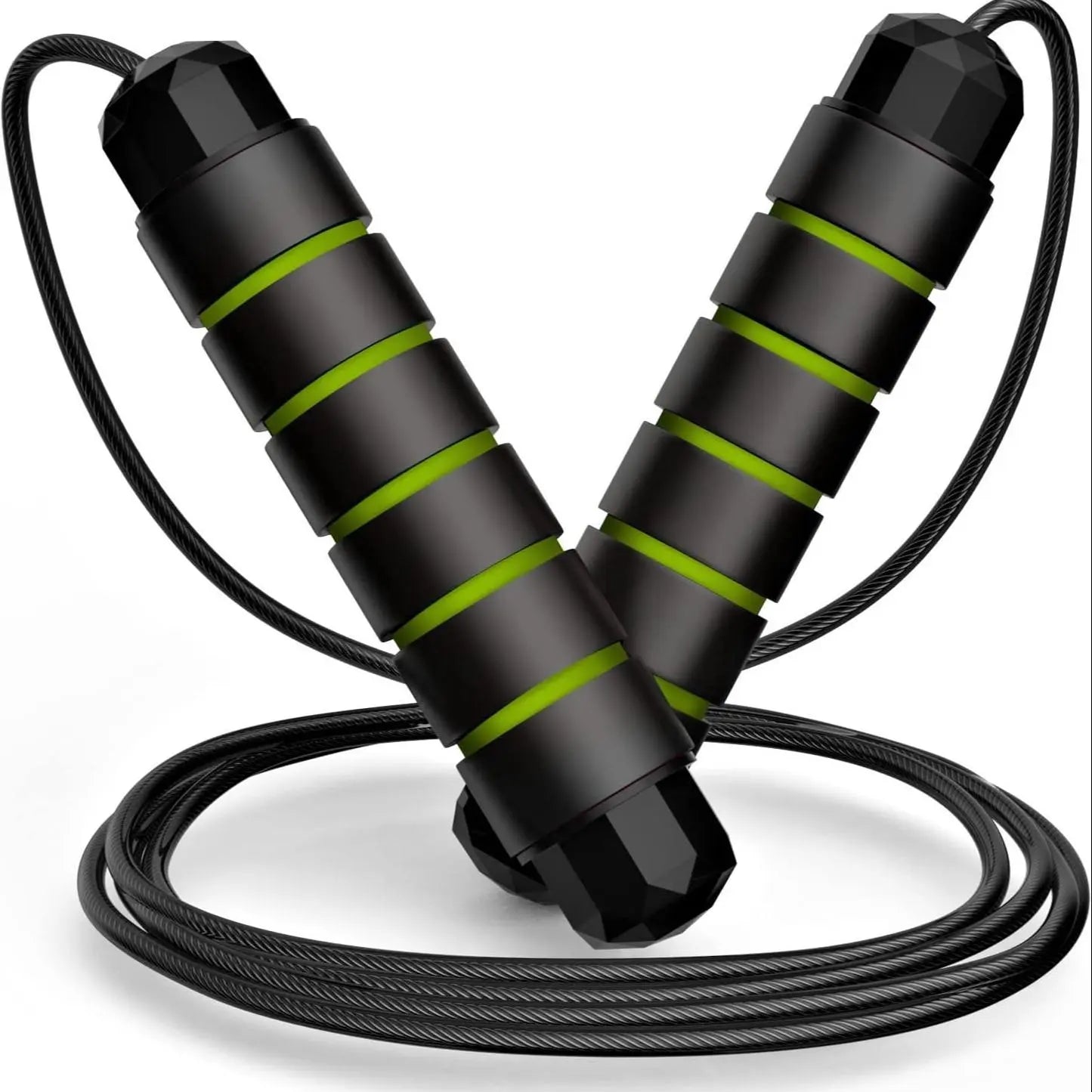 Portable Skipping Rope for Home and Gym Workouts with Foam Non-Slip Handle