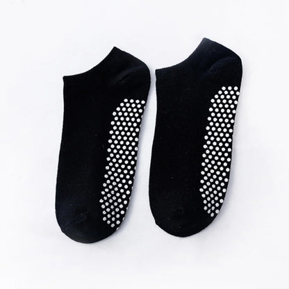 EASTIN Non-Slip Grip Socks - 4 Pairs of Sticky Grippers for Yoga, Pilates, and Hospital Use for Men and Women